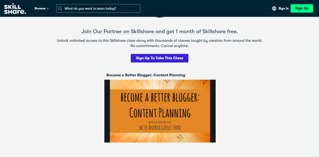 Become a Better Blogger by Skillshare