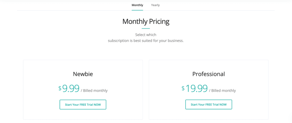 merch informer pricing plans