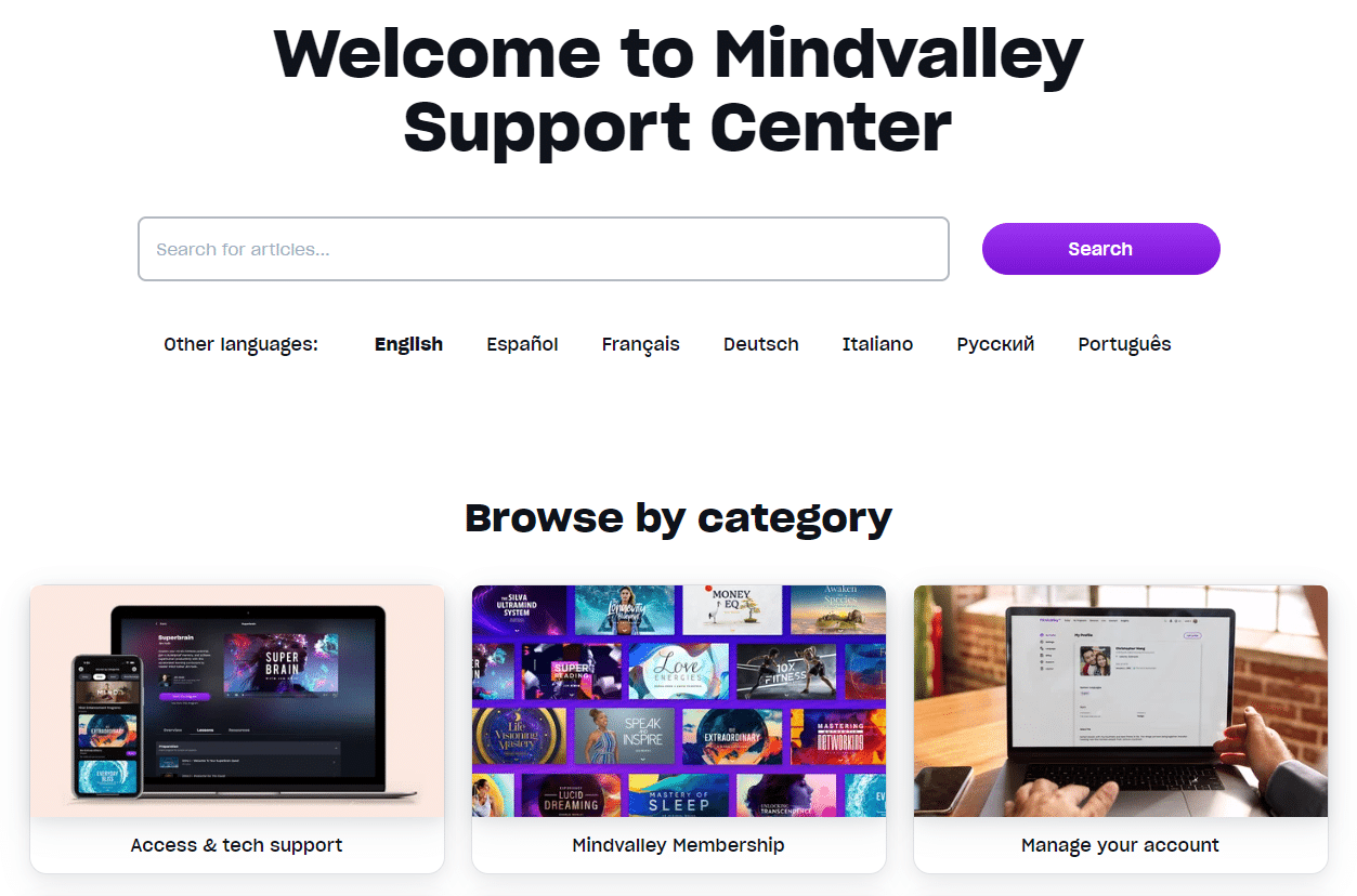 Mindvalley Support Center