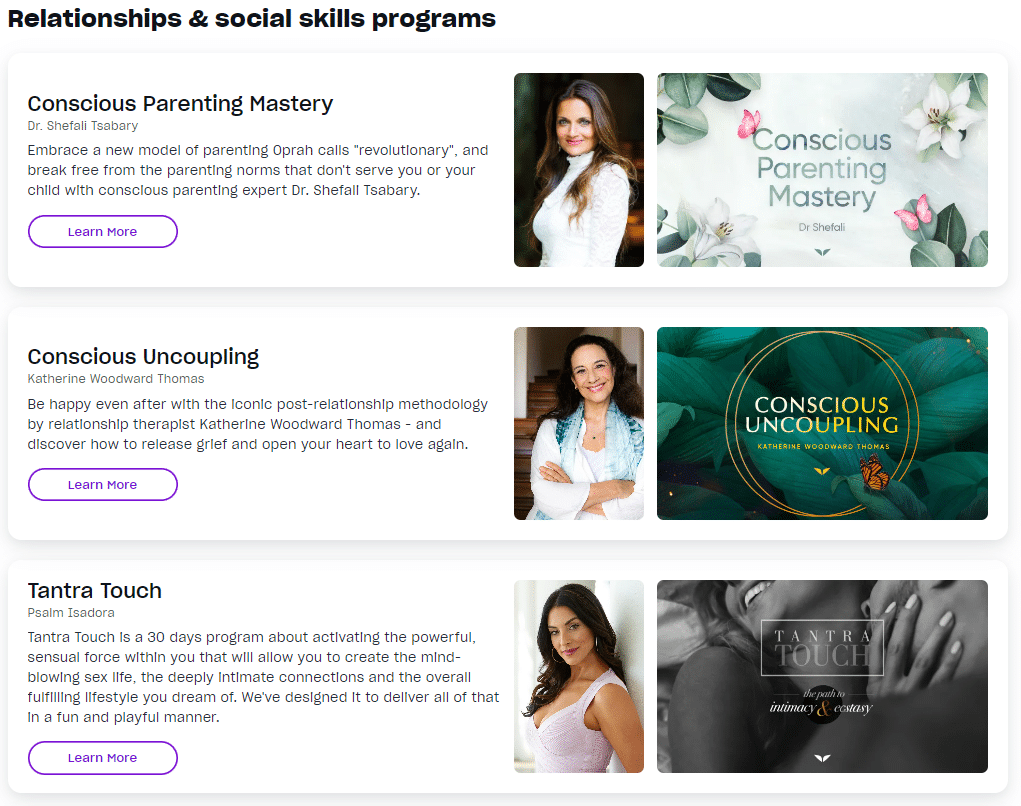 Relationships Learning Programs Mindvalley