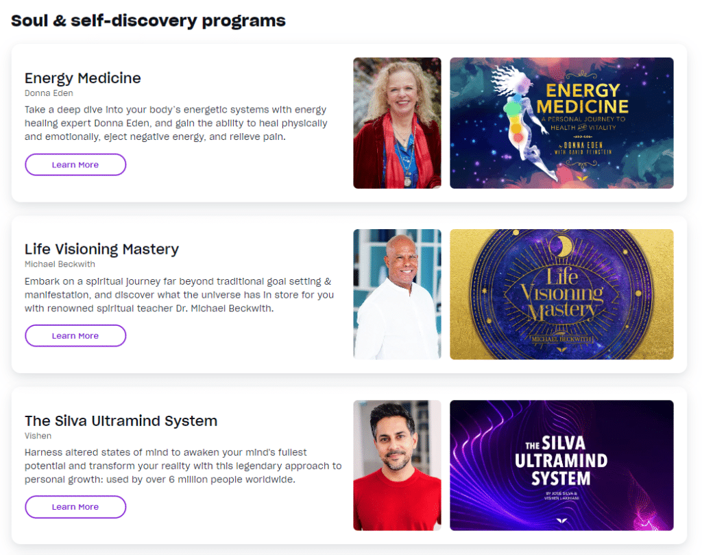 Soul Self Discovery Learning Programs Mindvalley