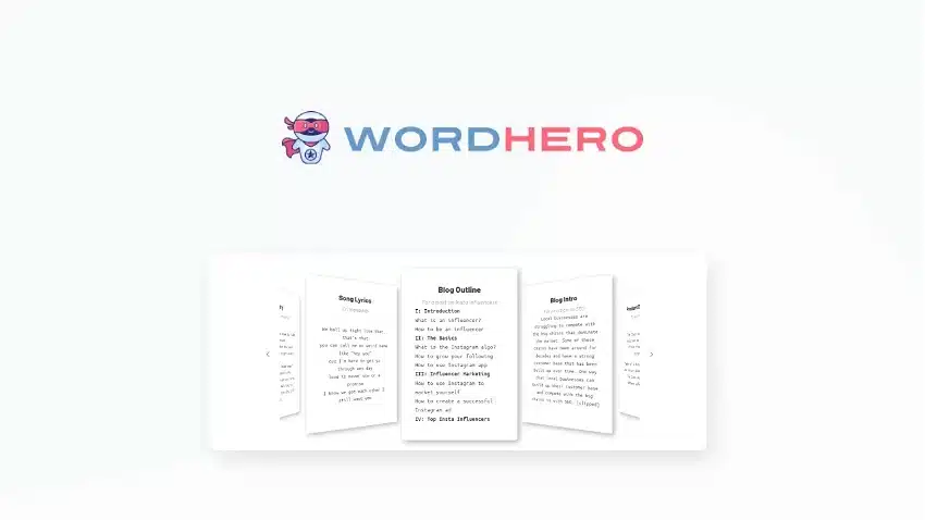 WordHero appsumo lifetime deal