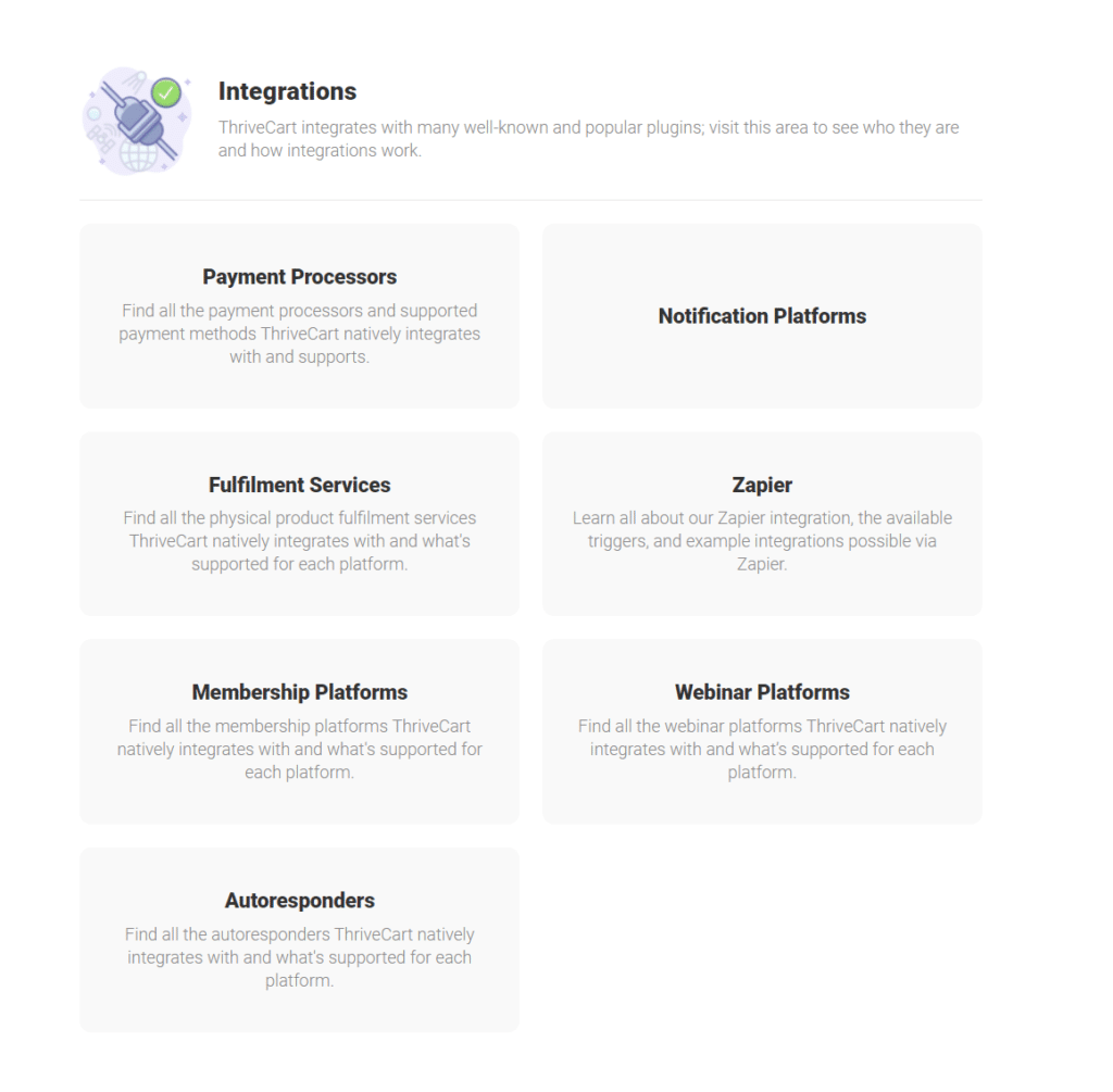 thrivecart integration