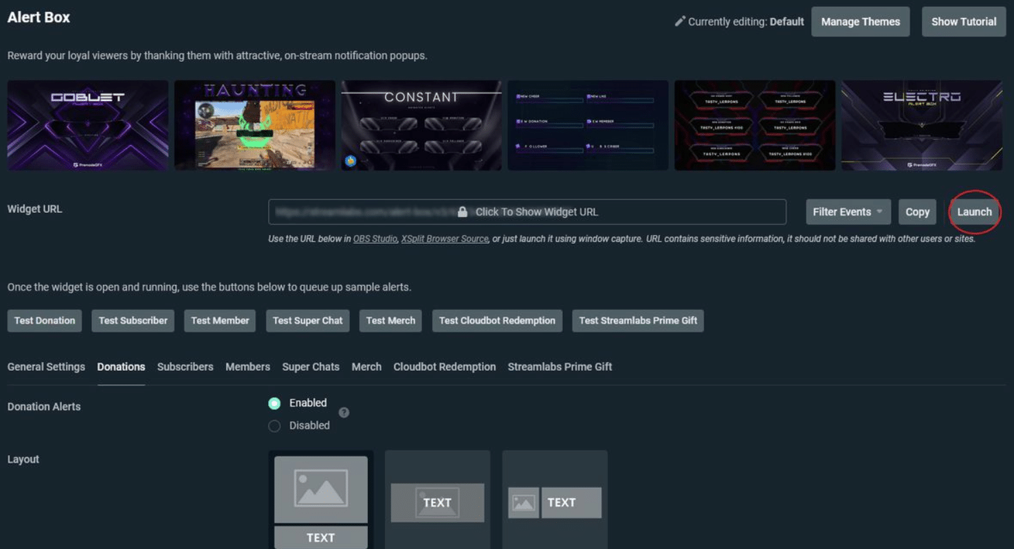 Use Stream Themes and Alerts to get more viewers on twitch