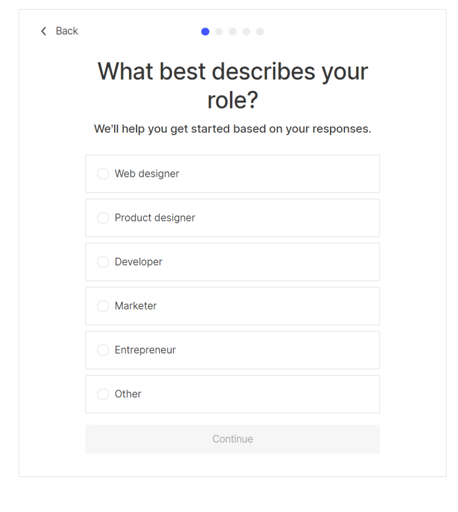 describe your role for the best webflow experience