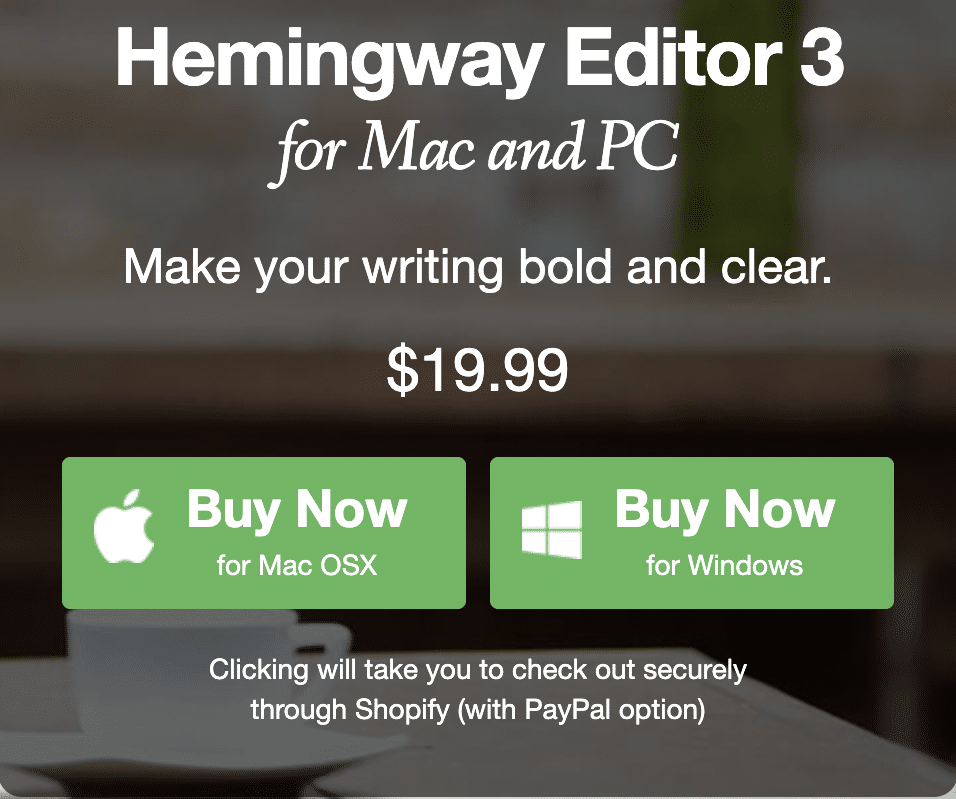 Hemingway Pricing Plan