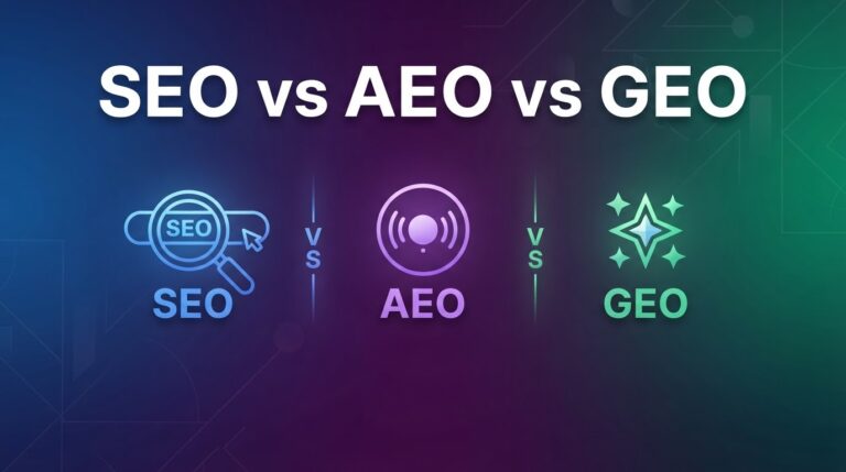 SEO vs AEO vs GEO