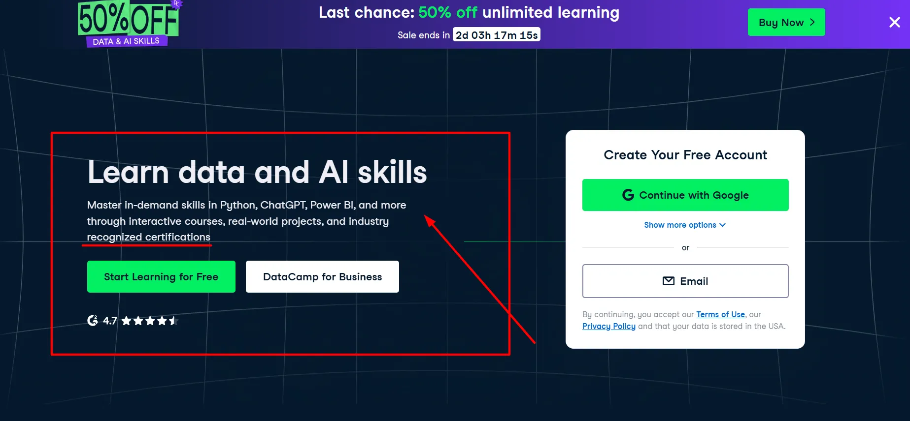 Datacamp recognised certification