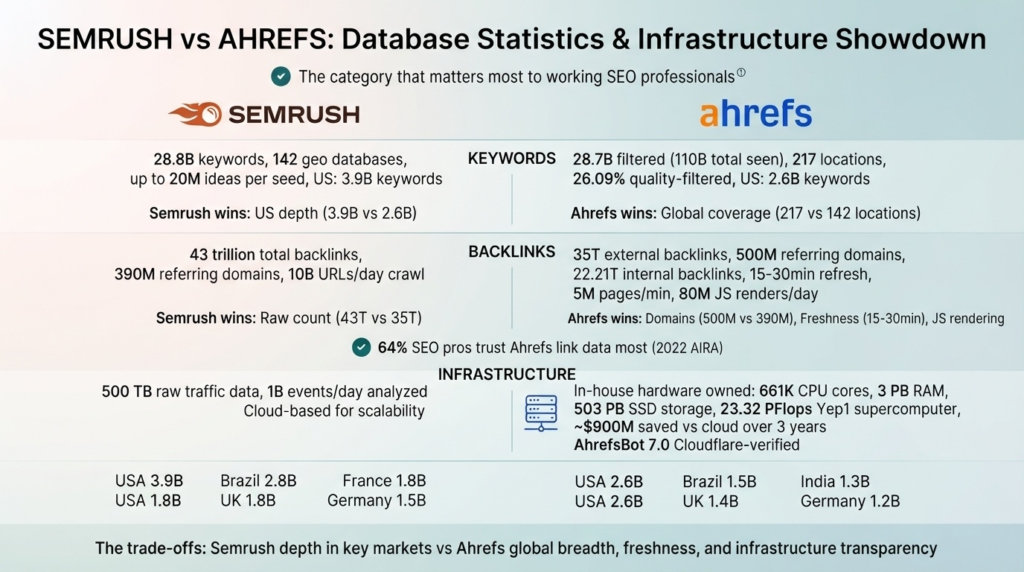 Database Statistics: Where Each Tool Wins