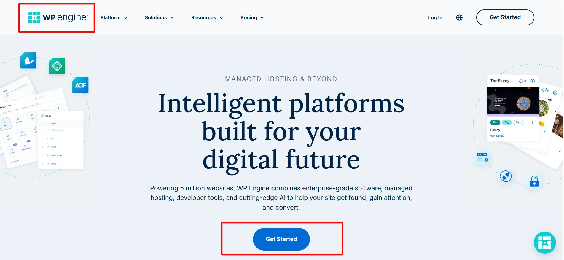WP Engine login step 1