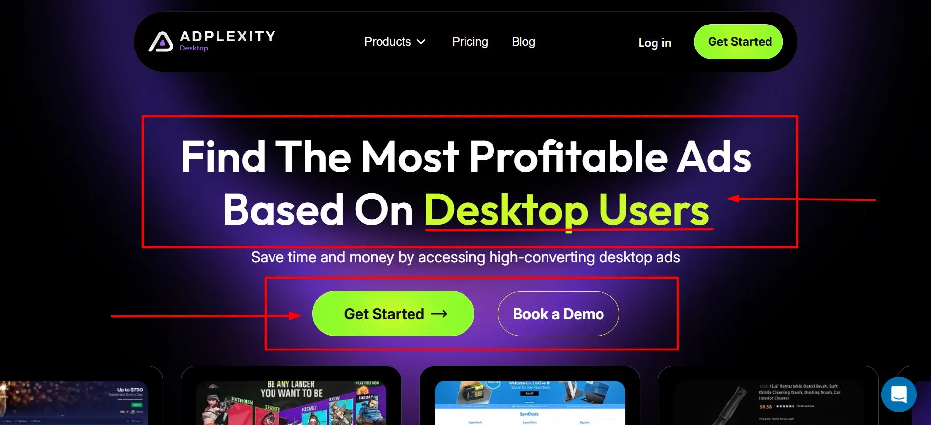 Adplexity Desktop Users