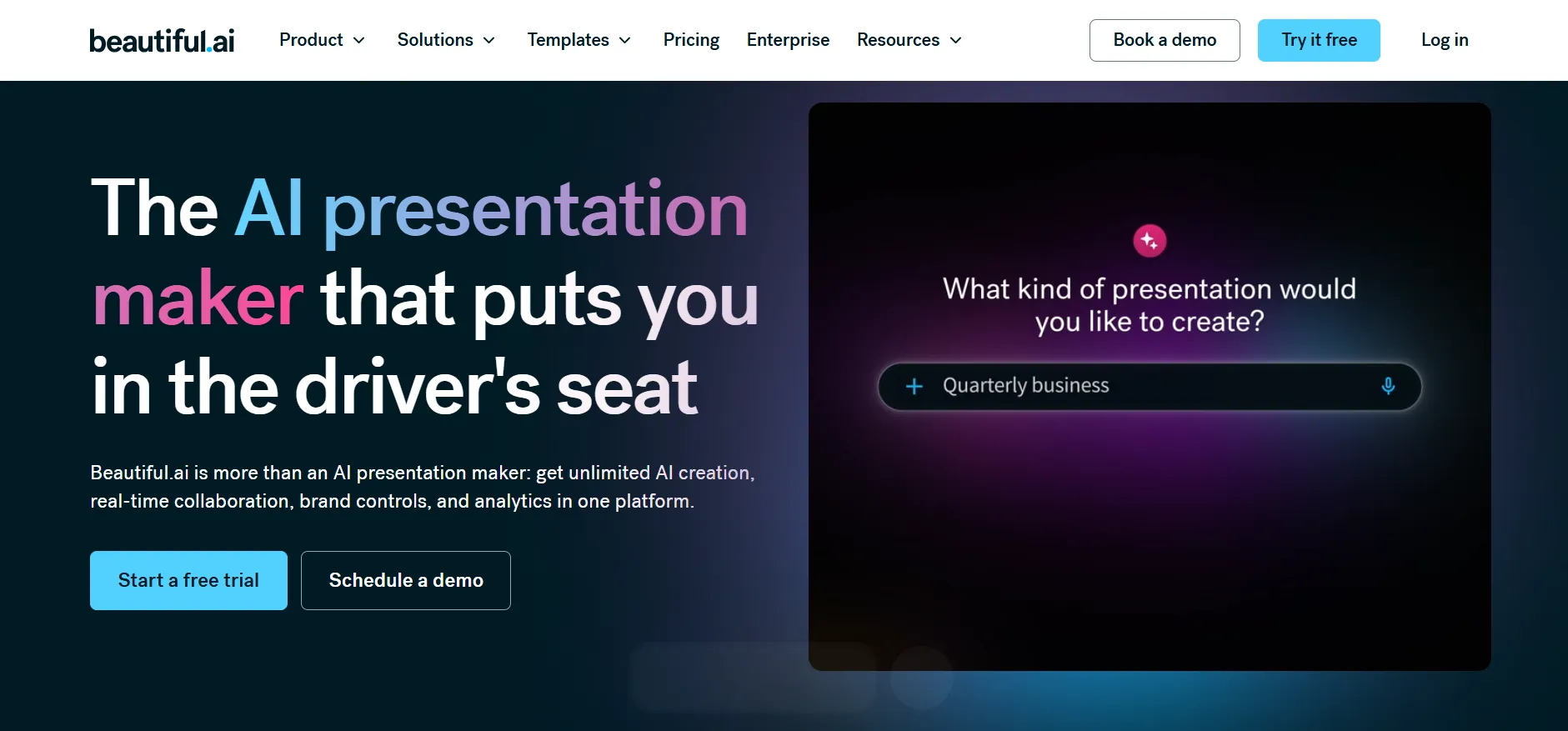 beautifulai AI presentations