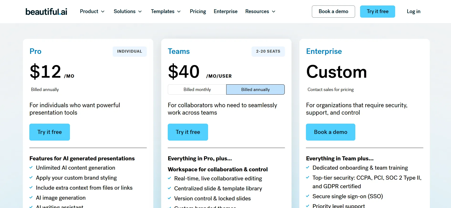 beautifulai pricing