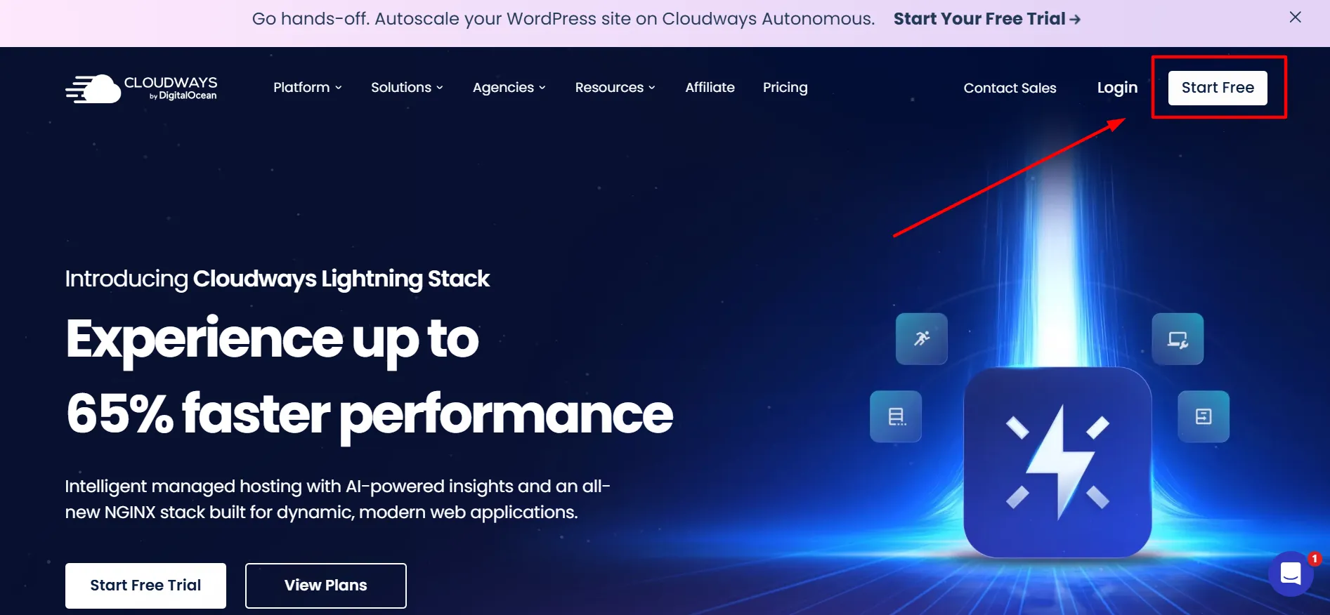 Etapa 2 de login no Cloudways