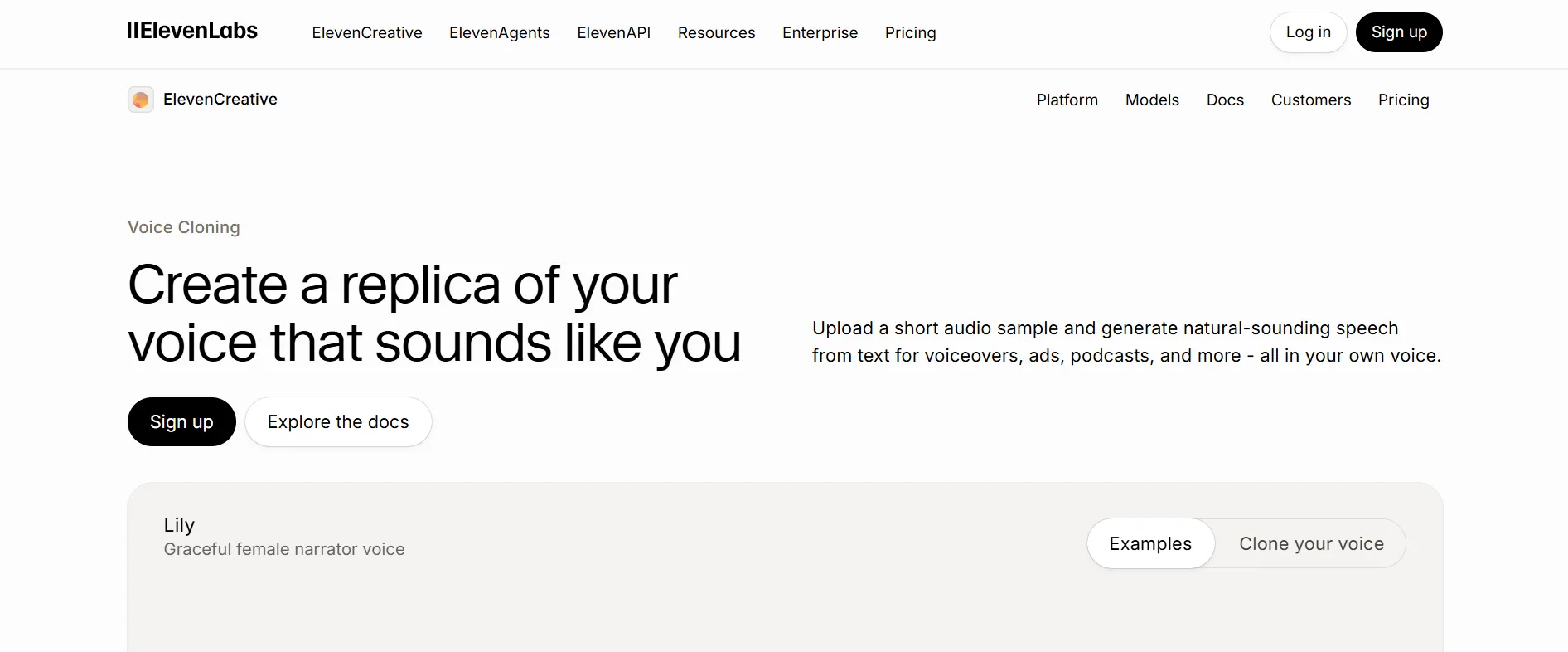 ElevenLabs Voice Cloning