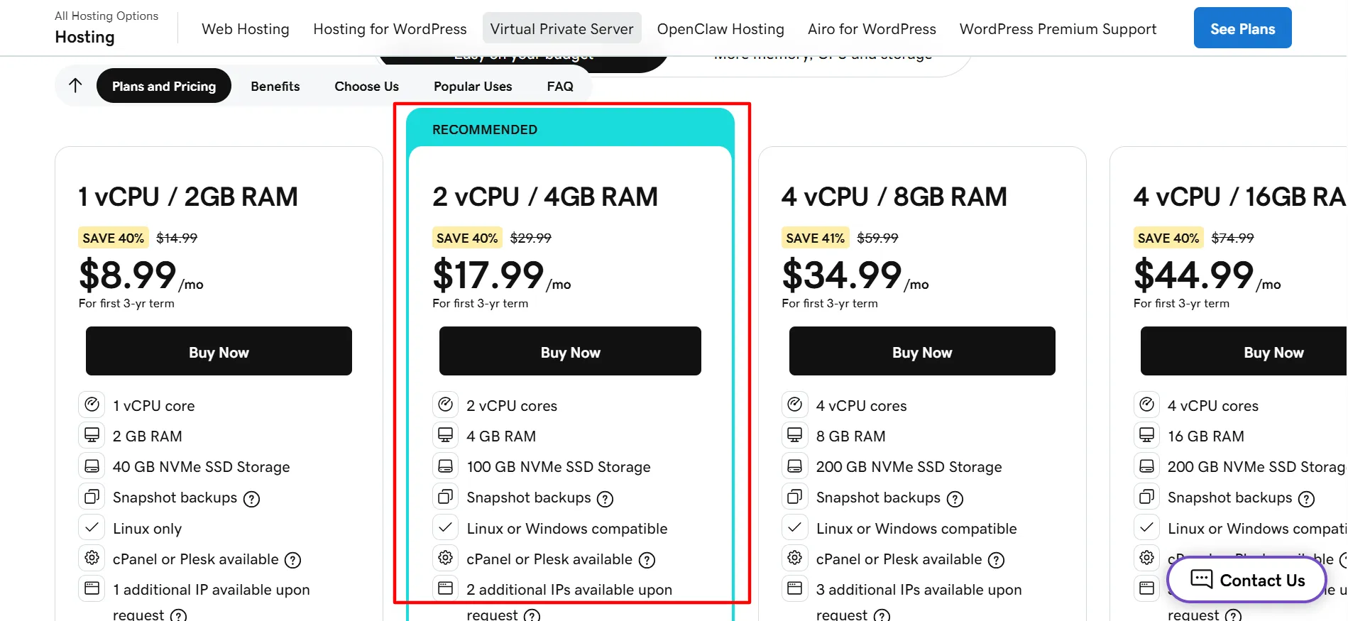GoDaddy VPS login step 3