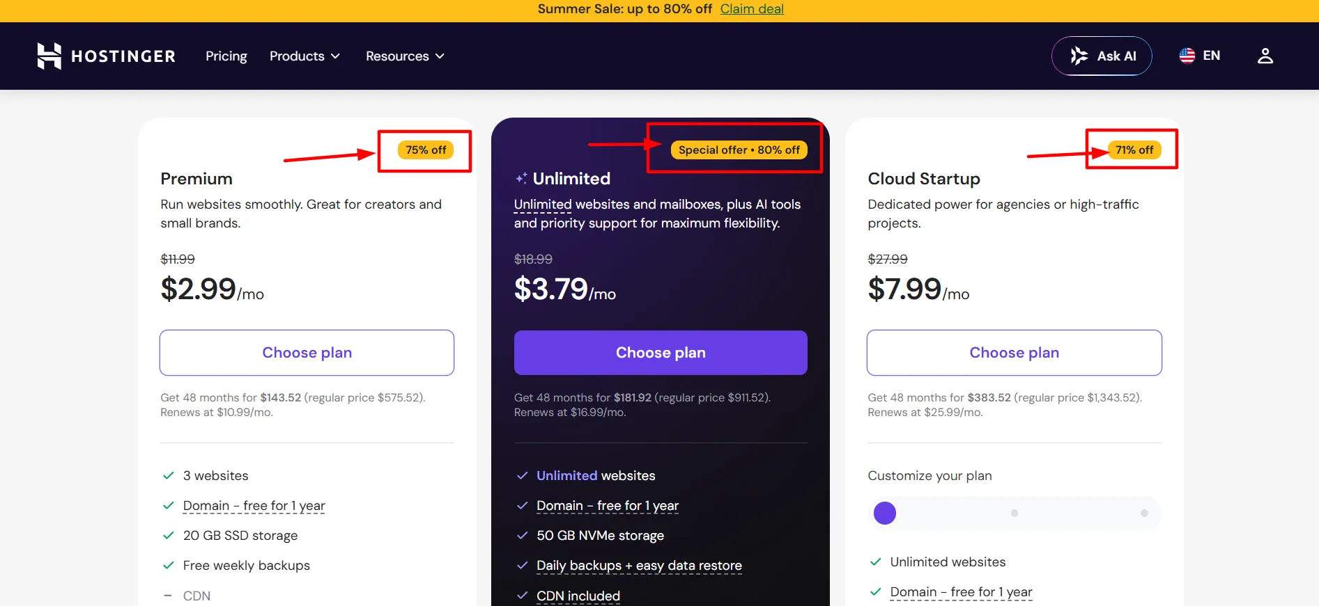 Hostinger Login Step 2