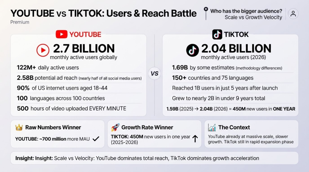 Users and Reach: Who Has the Bigger Audience?