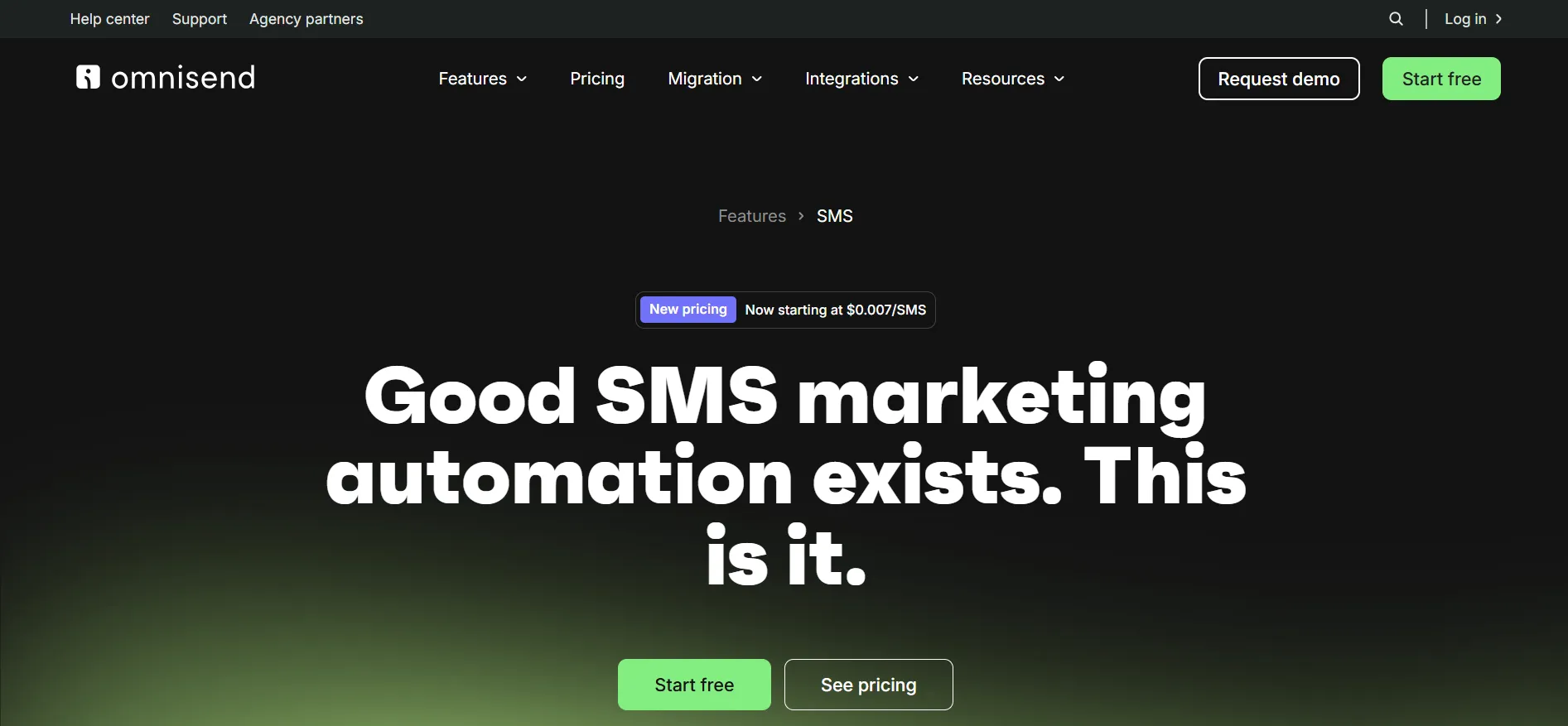 Omnisend SMS sender