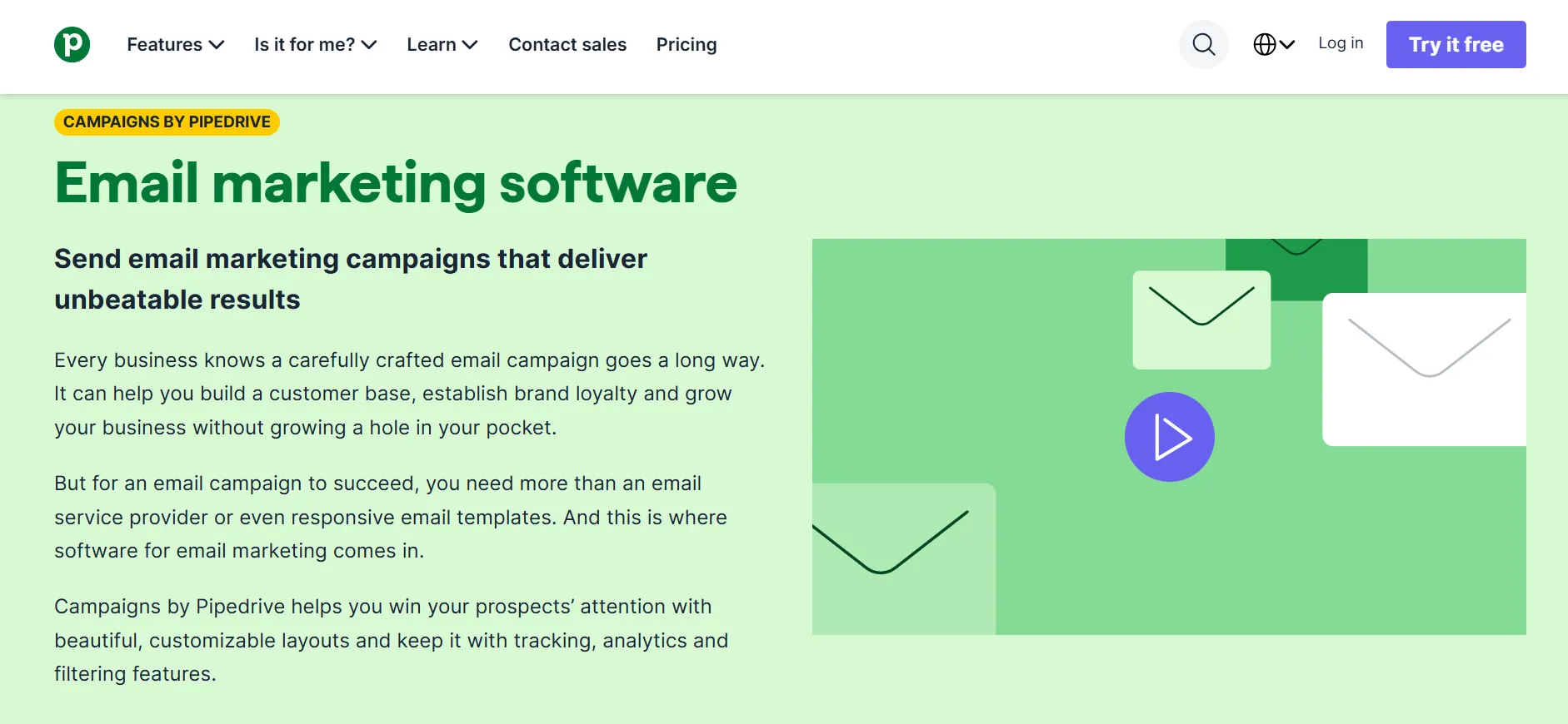Pipedrive email marketing