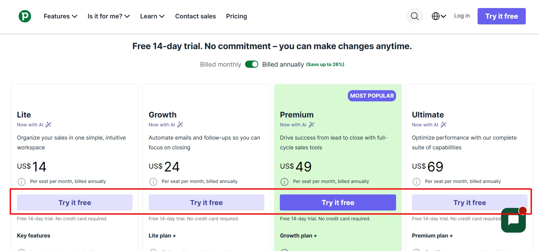 Pipedrive login step 4