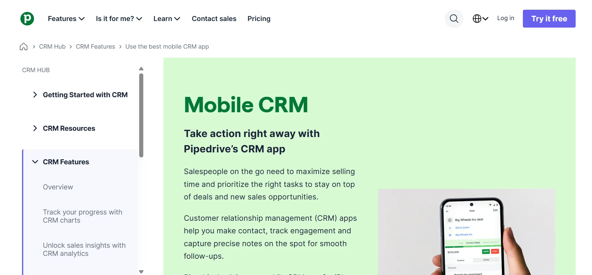Pipedrive Mobile CRM App
