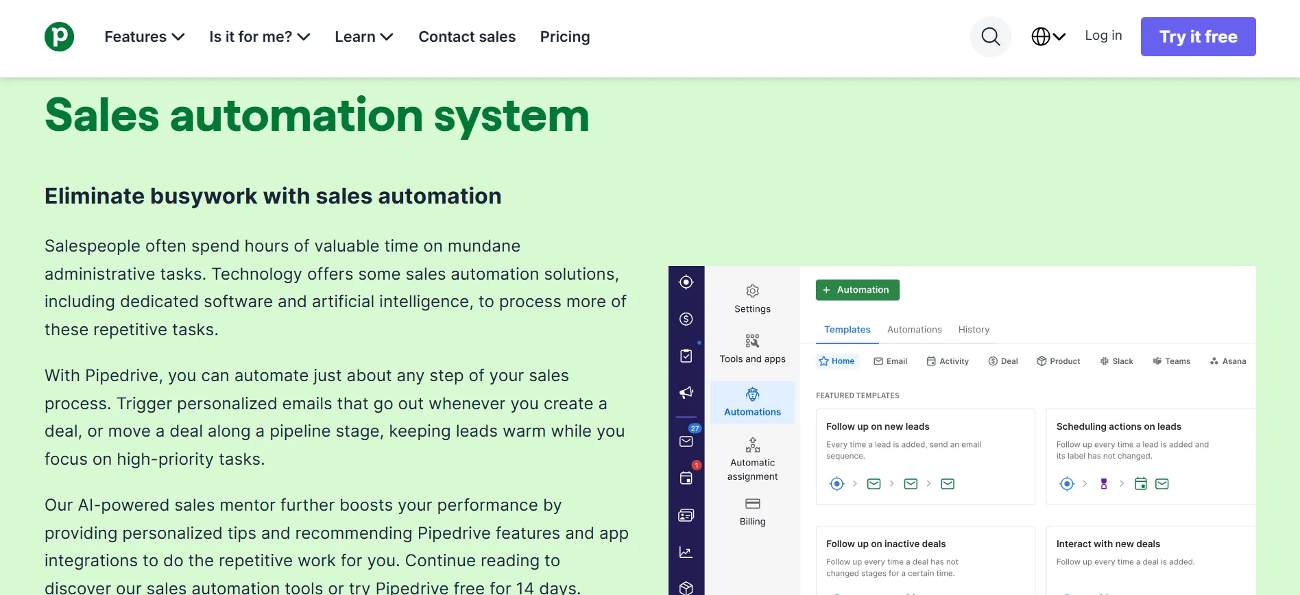 Pipedrive Sales Automation