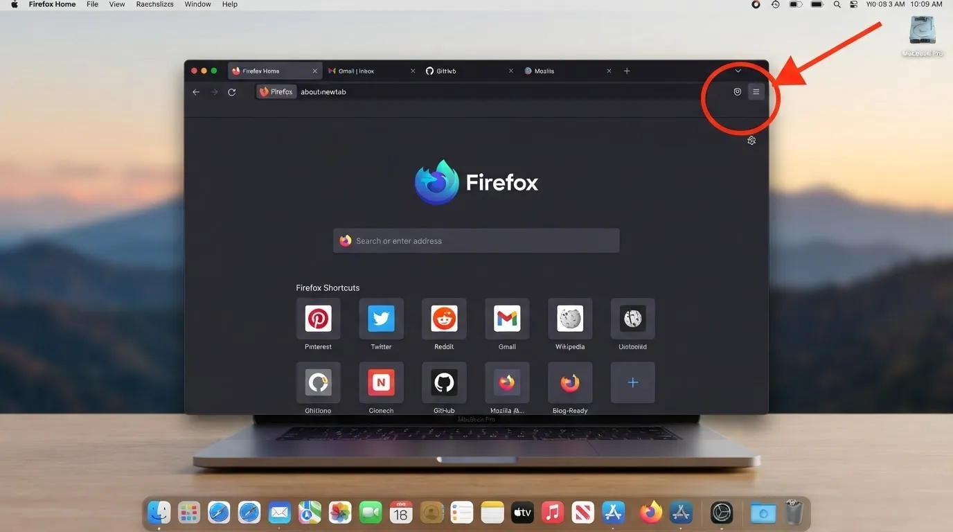 Set Up a Proxy in Firefox Step 1