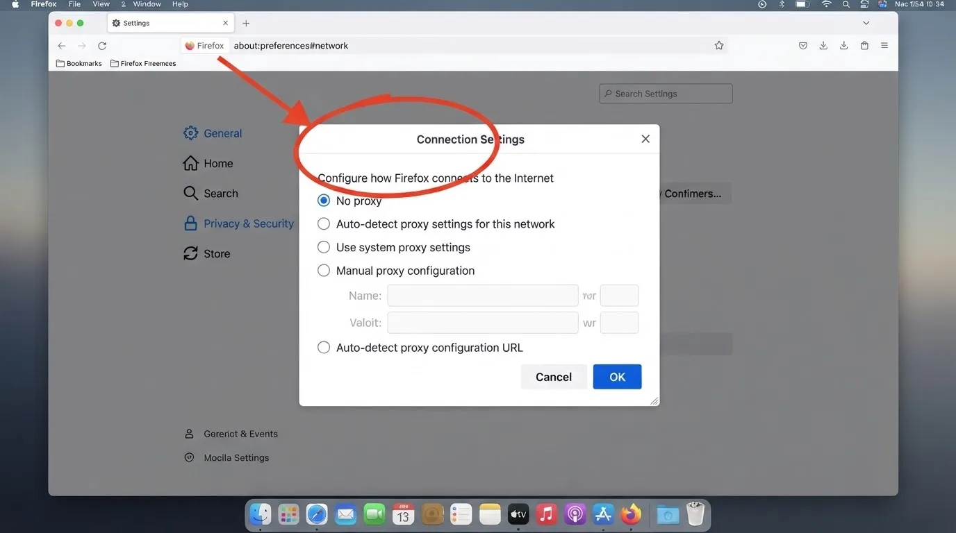 Set Up a Proxy in Firefox Step 4