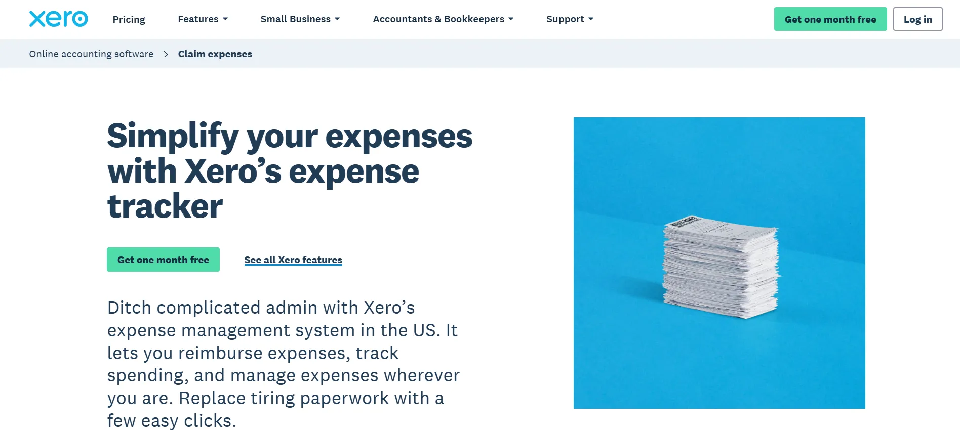 Xero claim expenses
