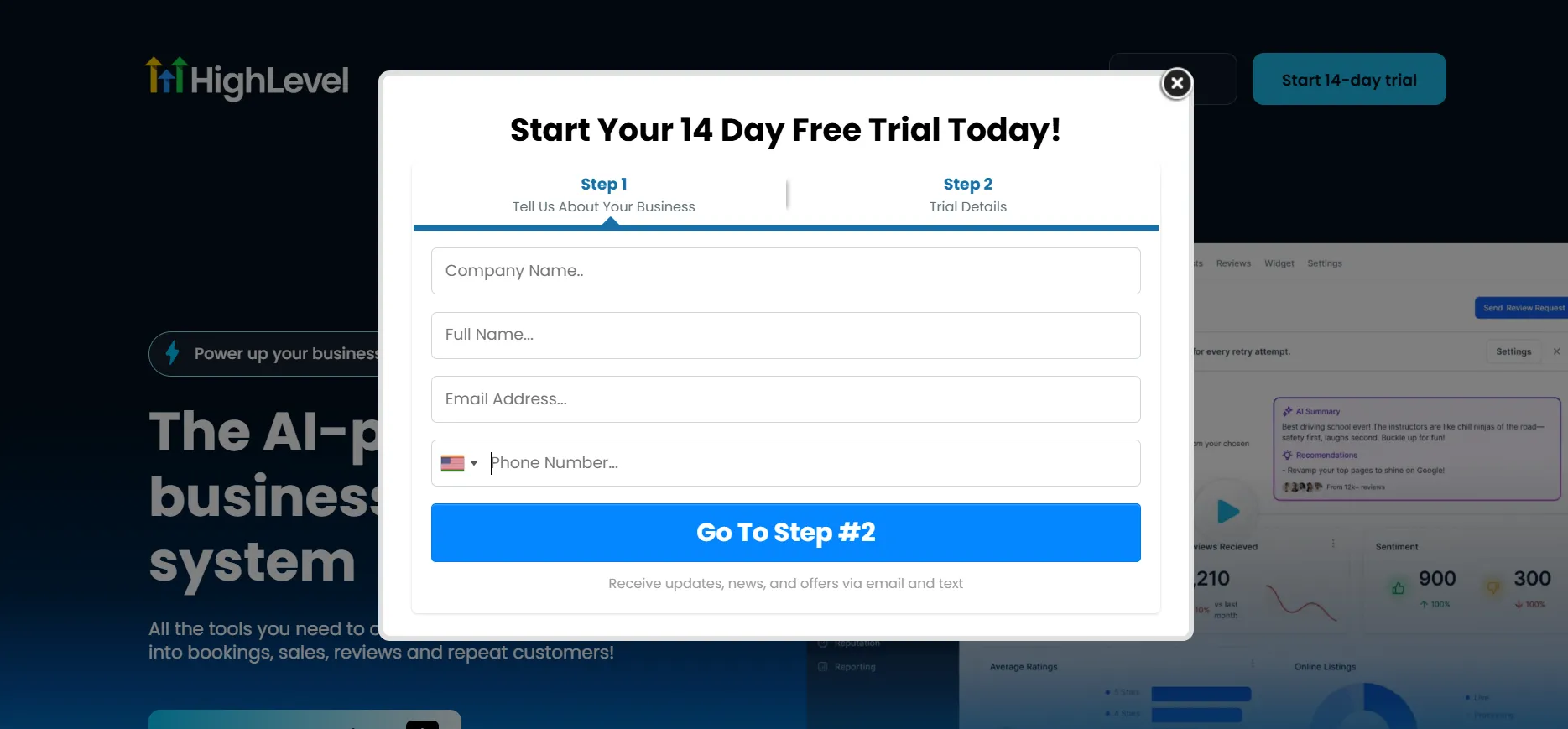 GoHighLevel 14 days free trial