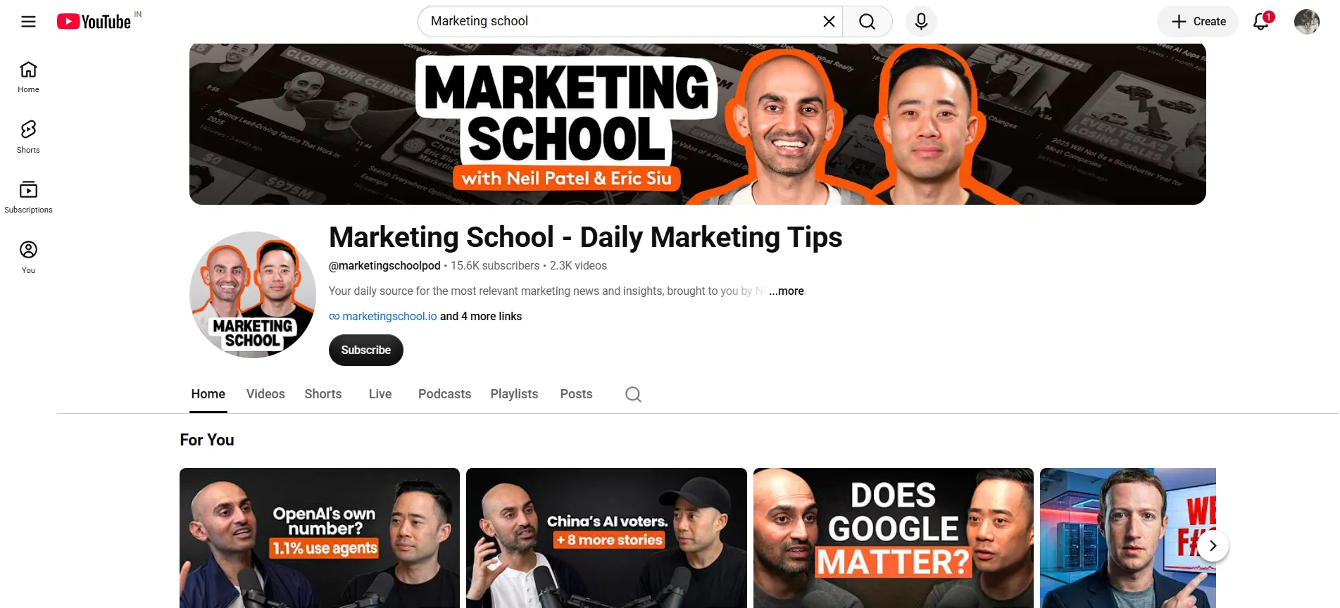 Marketing school