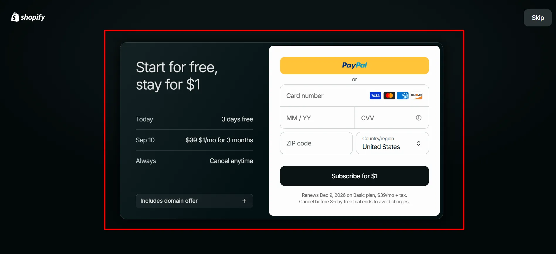 Shopify login step 3