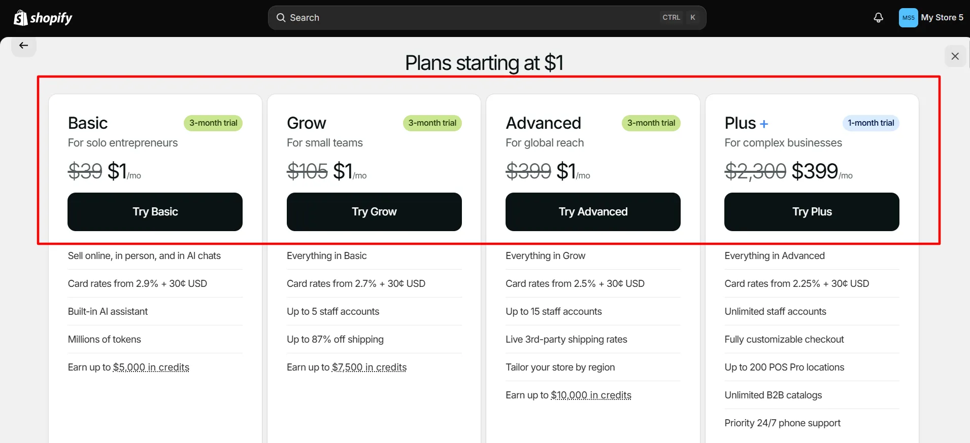 Shopify login step 6