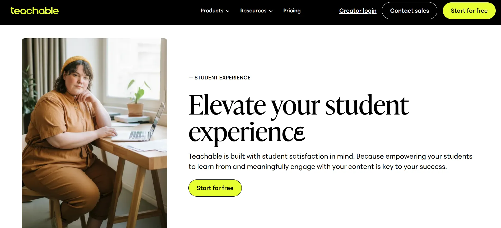 Teachable student experience