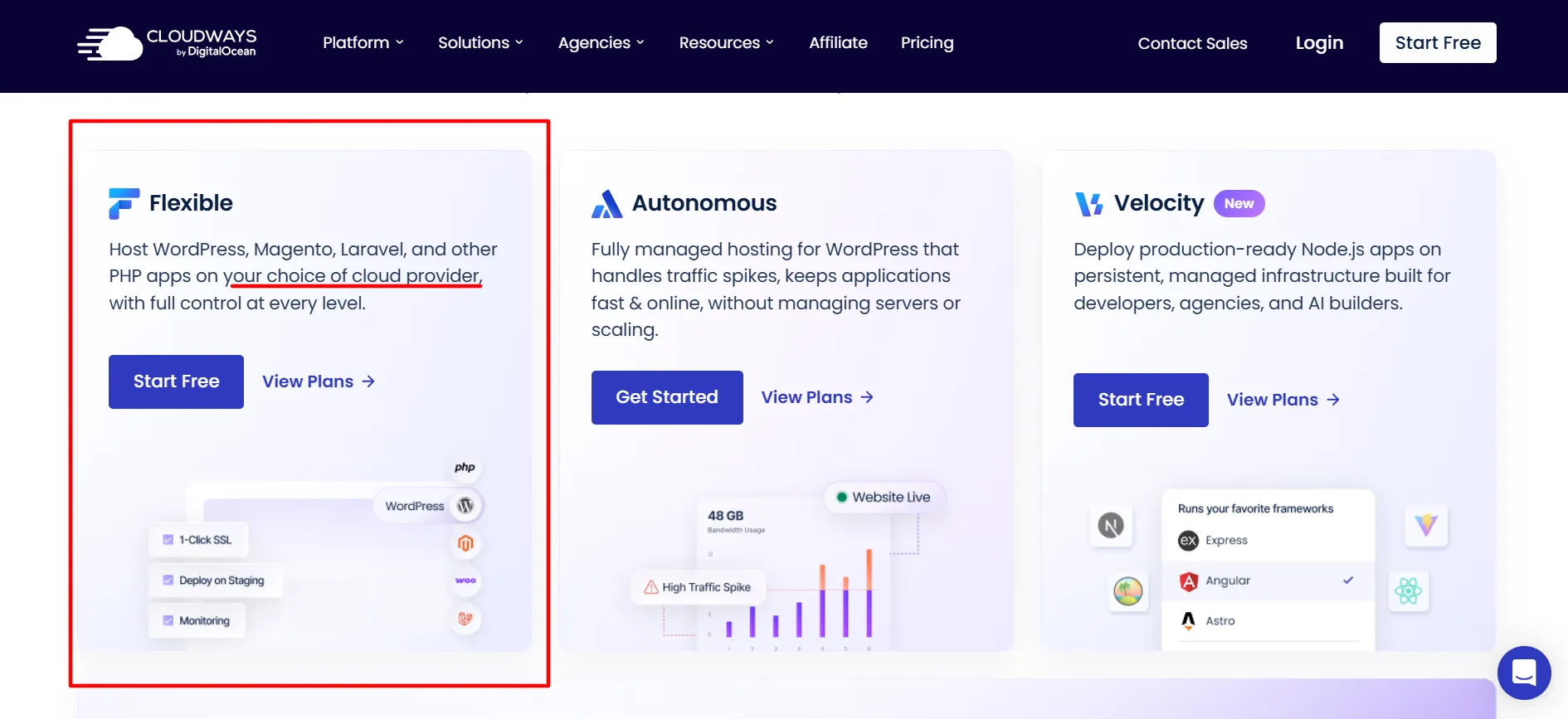 Cloudways Multiple Cloud Providers