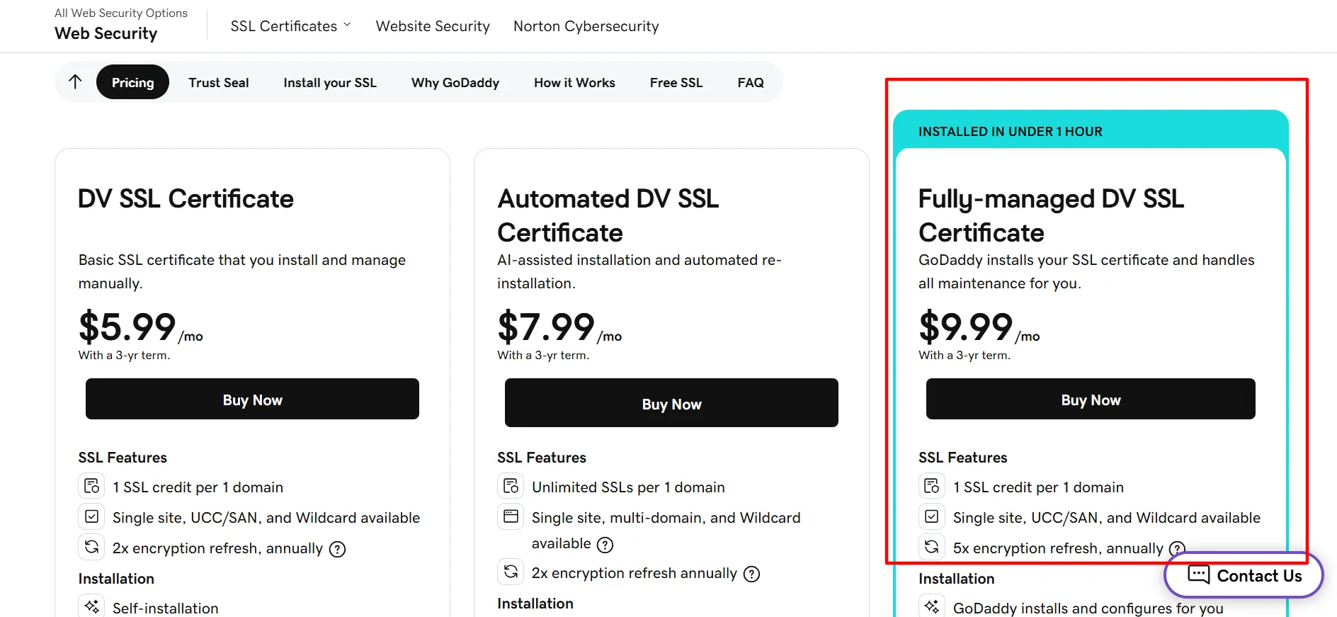 Godaddy Managed DV SSL