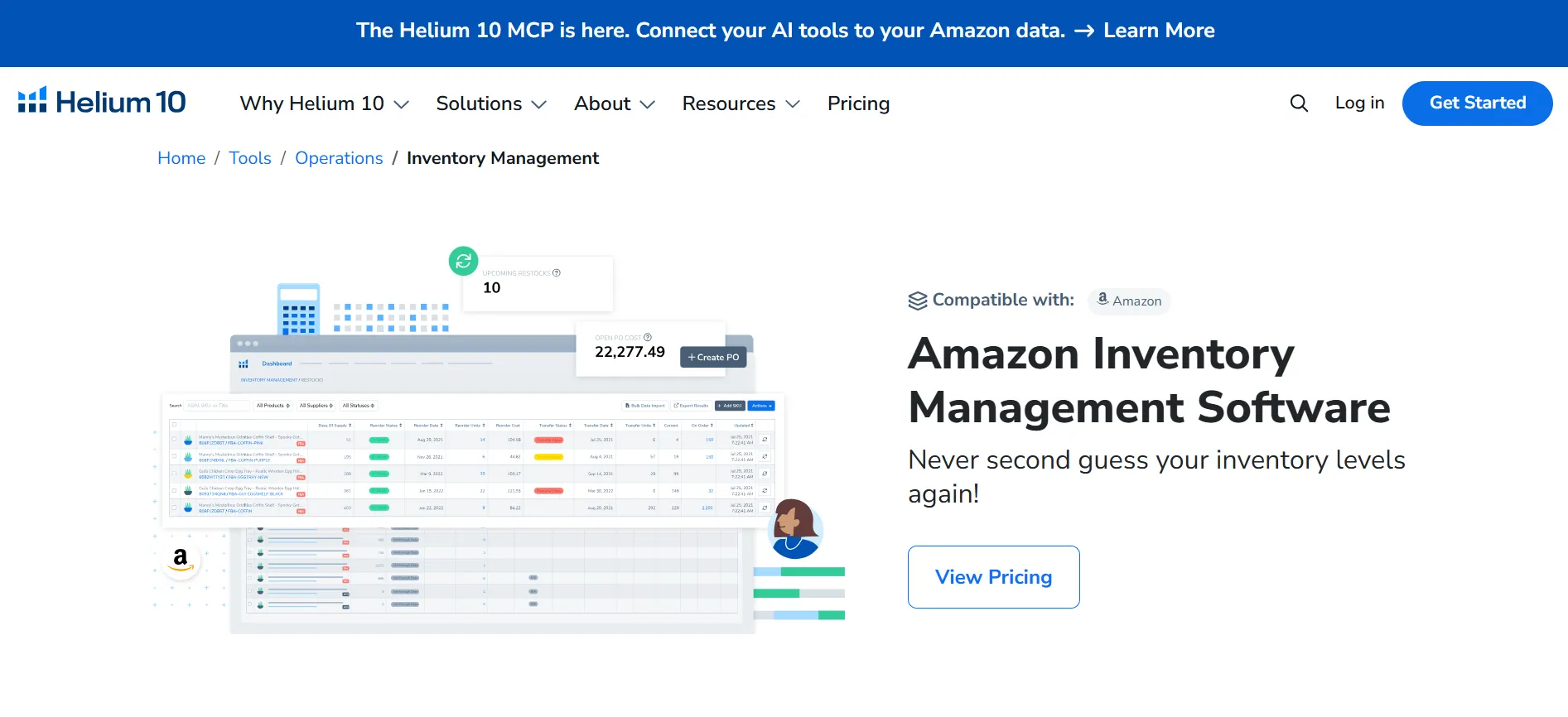 Helium 10 Inventory Management