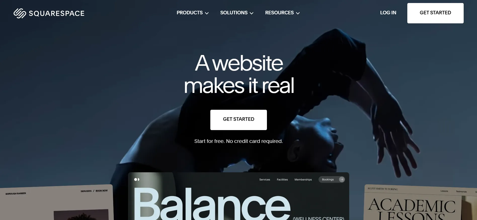 Squarespace login step 1