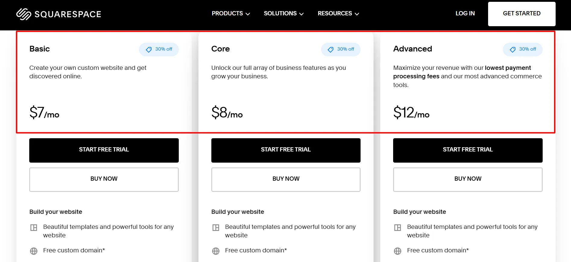 Squarespace login step 2