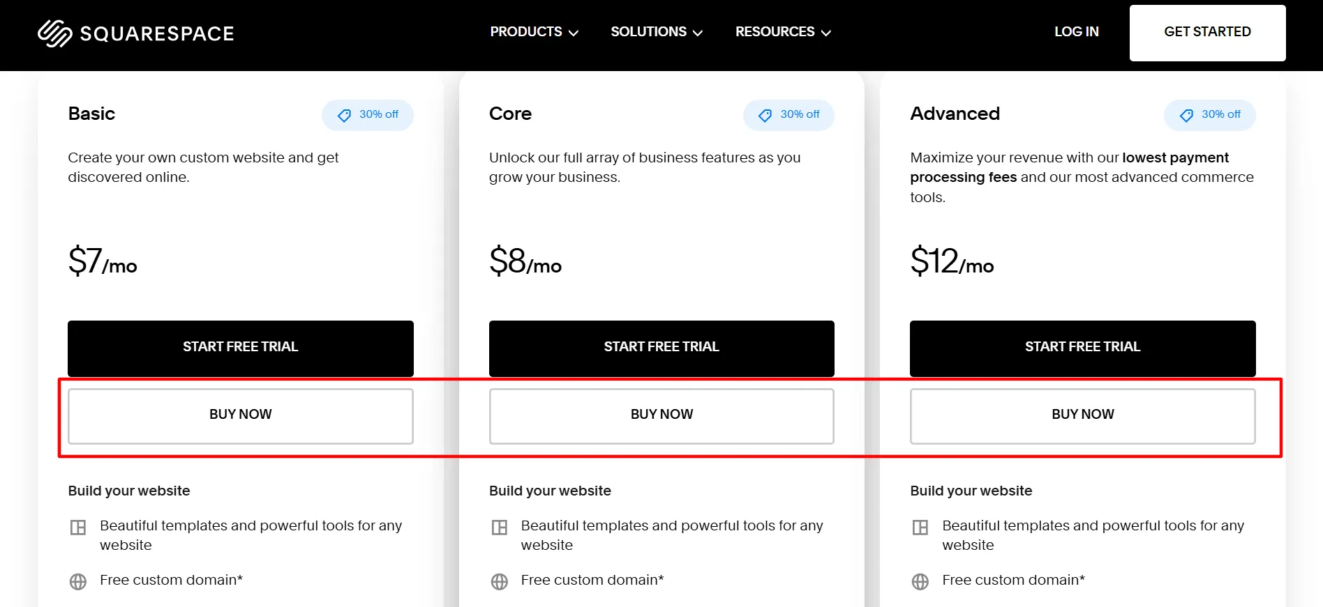 Squarespace login step 3