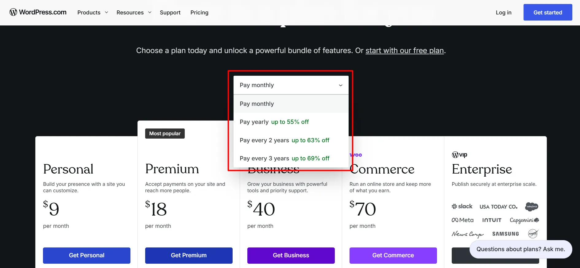 wordpress login step 2