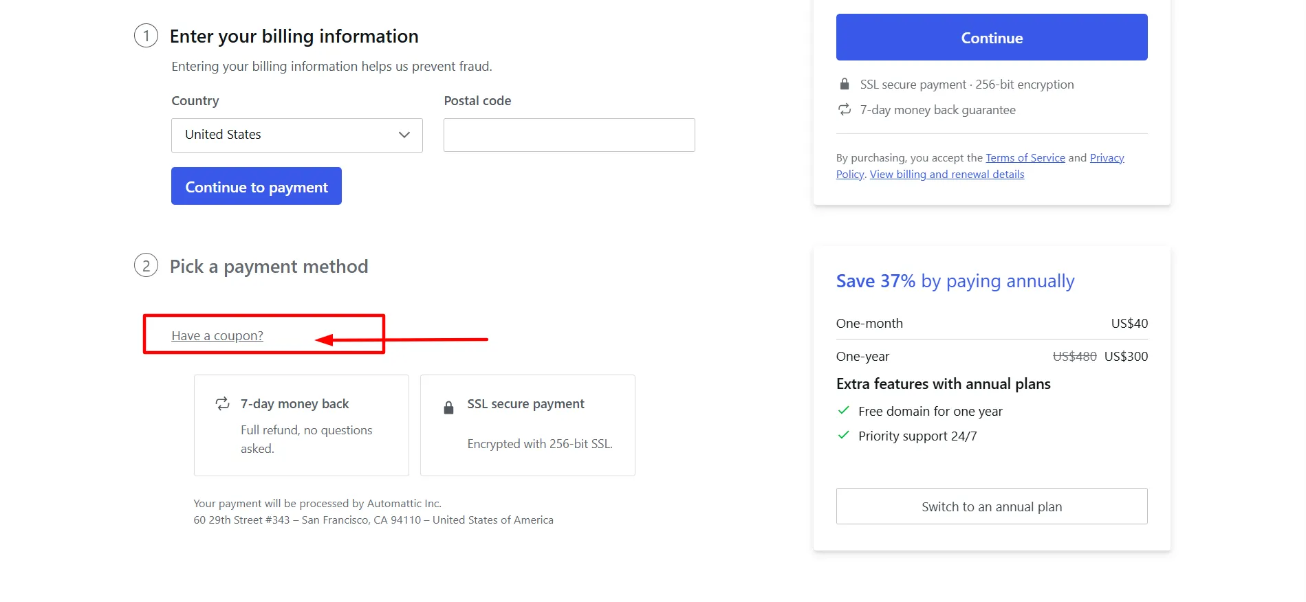wordpress login step 4